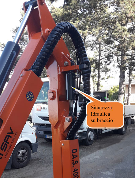 D.A.S. series 3 - Hydraulic safety on boom