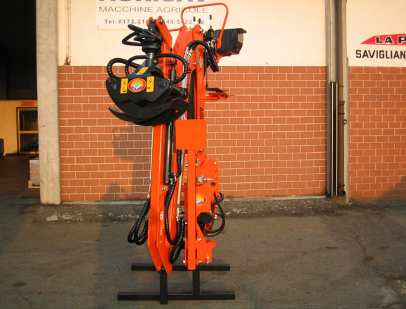 P.A.S. 450at rest on its support stands