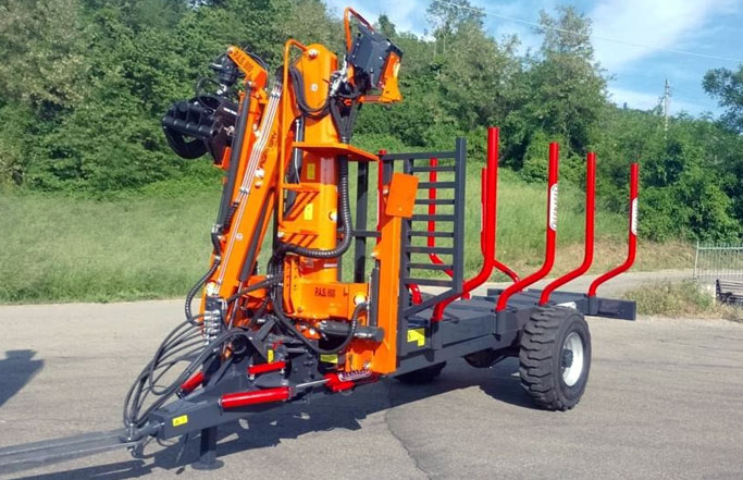 P.A.S. 600 mounted on trailer