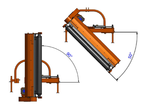 Technical drawings of the positions