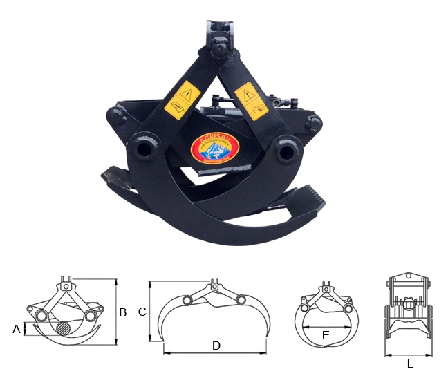 Wood grapple PTT